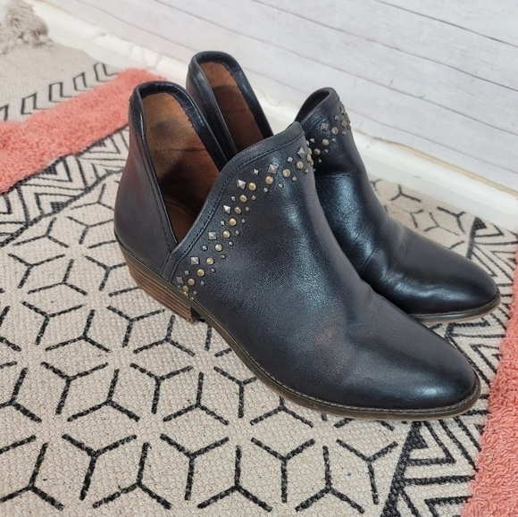 LUCKY BRAND KENDY BLACK STUDDED BOOTIES, SZ 10 - Picture 7 of 14